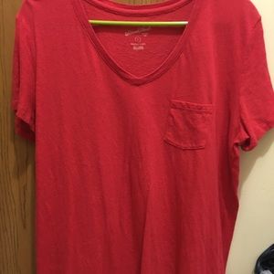 Red pocket tee